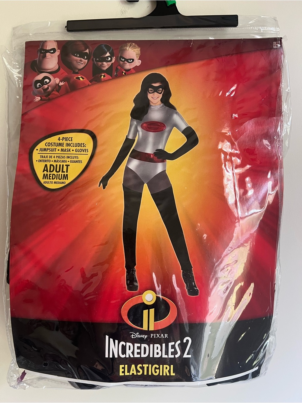 Disney Pixar Incredibles 2 Elastigirl Costume for Women Adult Size Medium